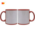 11oz Sublimation Becher mit weißem Film Sublimation Patch Coated Bech für Give Away und Weihnachtsgeschenk